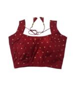 Maroon-Katan-Blouse-For-Women
