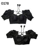 Black Puff sleeve blouse