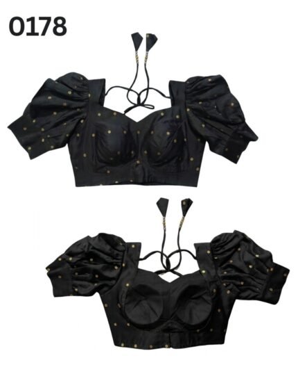 Black Puff sleeve blouse