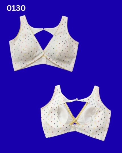 White sleeveless blouse